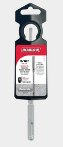 Diablo 3/16" x 3-1/2" x 6" SDS-Plus Full Carbide Head Concrete Anchor Hammer Drill Bit DMAPL2920