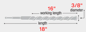Diablo 3/8" x 16" x 18" Rebar Demon™ SDS-Plus 4-Cutter Full Carbide Head Hammer Drill Bit DMAPL4170