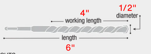 Diablo 1/2" x 4" x 6" Rebar Demon™ SDS-Plus 4-Cutter Full Carbide Head Hammer Drill Bits DMAPL4180-P25