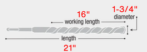 Diablo 1-3/4" x 16" x 21" Rebar Demon™ SDS-Max 4-Cutter Carbide-Tipped Hammer Drill Bit DMAMX1390