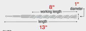 Diablo 1" x 8" x 13" Rebar Demon™ SDS-Max 4-Cutter Full Carbide Head Hammer Drill Bit DMAMX1210