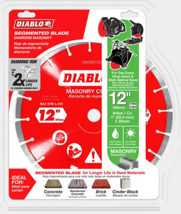 Diablo 12" Diamond Segmented Masonry Cut-Off Blade #DMADS1200