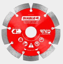 Load image into Gallery viewer, Diablo 4&quot; Diamond Segmented Masonry Cut-Off Blade #DMADS0400