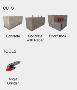 Diablo 4" Diamond Segmented Masonry Cut-Off Blade #DMADS0400