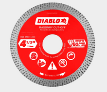 Load image into Gallery viewer, Diablo 4-1/2&quot; Diamond Continuous Rim Masonry Cut-Off Disc #DMADC0450