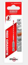 Load image into Gallery viewer, Diablo 1/8&quot; x 2&quot; x 3&quot; SPEEDemon™ Red Granite Carbide-Tipped Hammer Drill Bit #DMARG1010