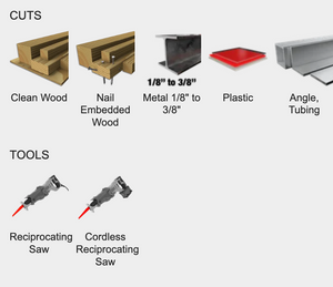 Diablo 9" 6/9 TPI Demo Demon™ Carbide Teeth Reciprocating Saw Blades for General Purpose Cuts #DS0909CGP3