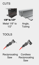 Load image into Gallery viewer, Diablo 12&quot; Bi-Metal Reciprocating Saw Blade for Thick Metal/Demolition #DS1208BFD25