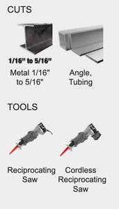 Diablo 6" 14/18TPI Bi-Metal Reciprocating Blades for Medium Metal #DS0614BF25