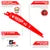 Diablo 6" 6/12TPI Bi-Metal Reciprocating Saw Blades for Nail-Embedded Wood #DS0612BW25