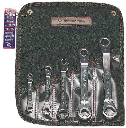 Wright Tool 9429 Ratcheting Box Wrench Set 1/4