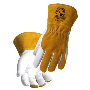 Black Stallion Premium Goatskin MIG Glove with DragPatch® - GM1510-WT